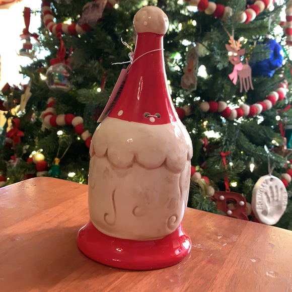 Johanna Parker Nostalgic Santa Bell Christmas decorations NIB RED WHITE - Picture 2 of 9